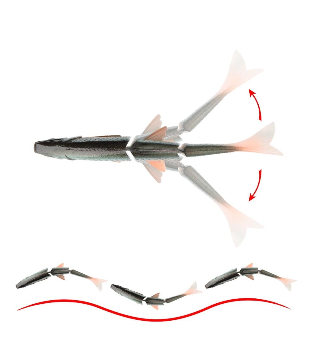 Spinpoler 3D Gummifisch - fishing-point